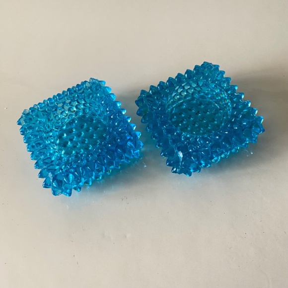 Vintage Fenton Art Glass Hobnail Tea-Light or Candleholders - Picture 7 of 8